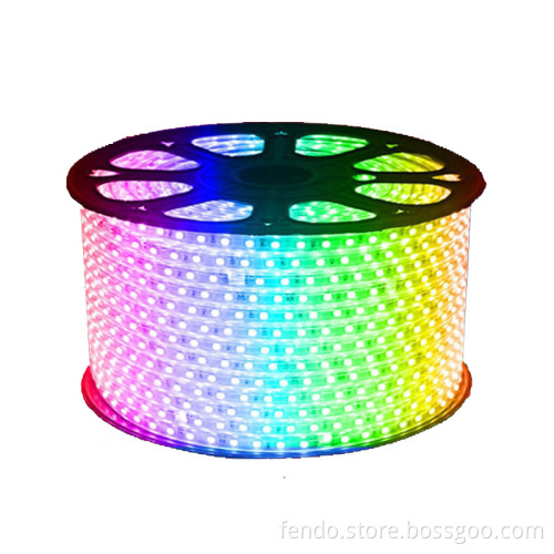 220V IP65 PVC Cover SMD 5050 RGB LED Strip Light - 60/72/120 LEDs Flexible Smart Strip
